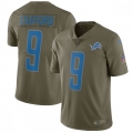 Youth Nike Detroit Lions #9 Matthew Stafford Olive Salute To Service Limited Stitched NFL Jersey