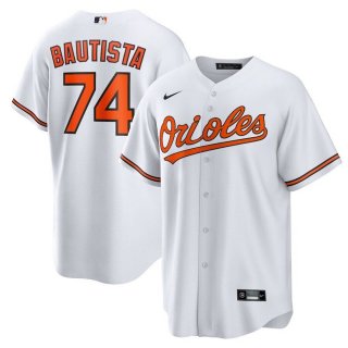 Men's Baltimore Orioles #74 Felix Bautista Nike White Home Replica Player Jersey