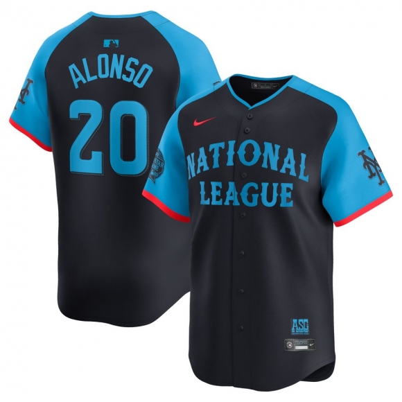 Men's National League Pete Alonso Nike Navy 2024 MLB All-Star Game Limited Player Jersey