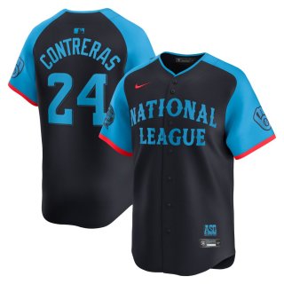 Men's National League William Contreras Nike Navy 2024 MLB All-Star Game Limited Player Jersey