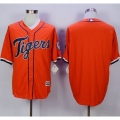 Tigers Blank Orange New Cool Base Stitched MLB Jersey