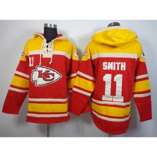 Nike Chiefs #11 Alex Smith Red Sawyer Hoodie Sweatshirt NFL Hoodie