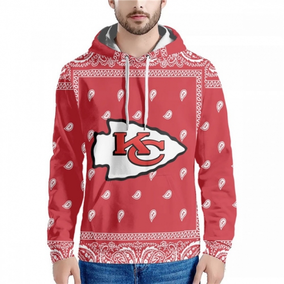 Men's Kansas City Chiefs Red Pullover Hoodie