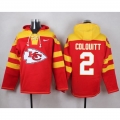 Nike Chiefs #2 Dustin Colquitt Red Player Pullover NFL Hoodie