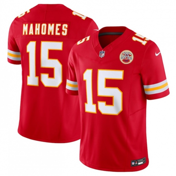 Men's Kansas City Chiefs #15 Patrick Mahomes Red 2023 F.U.S.E. Vapor Untouchable Limited Stitched Jersey