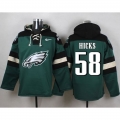 Nike Eagles #58 Jordan Hicks Midnight Green Player Pullover NFL Hoodie