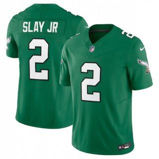 Men's Philadelphia Eagles #2 Darius Slay JR Green 2023 F.U.S.E. Vapor Untouchable Stitched Football Jersey